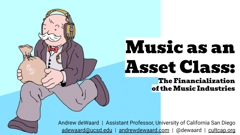 IASPM 2024 conference presentation: “Music as an Asset Class”